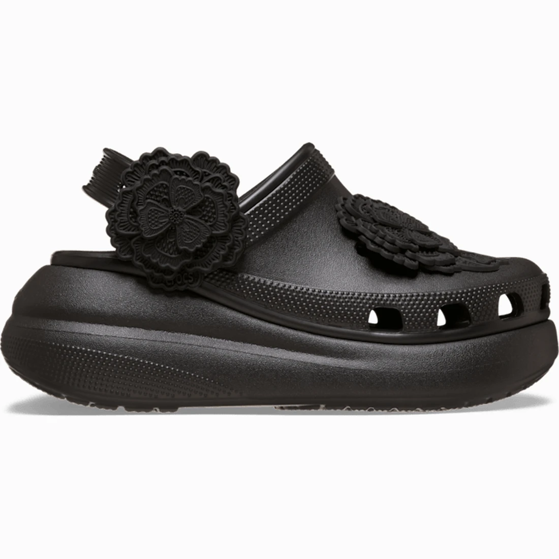 크록스 크러시 레이스 플로럴 클로그 블랙 212983-001