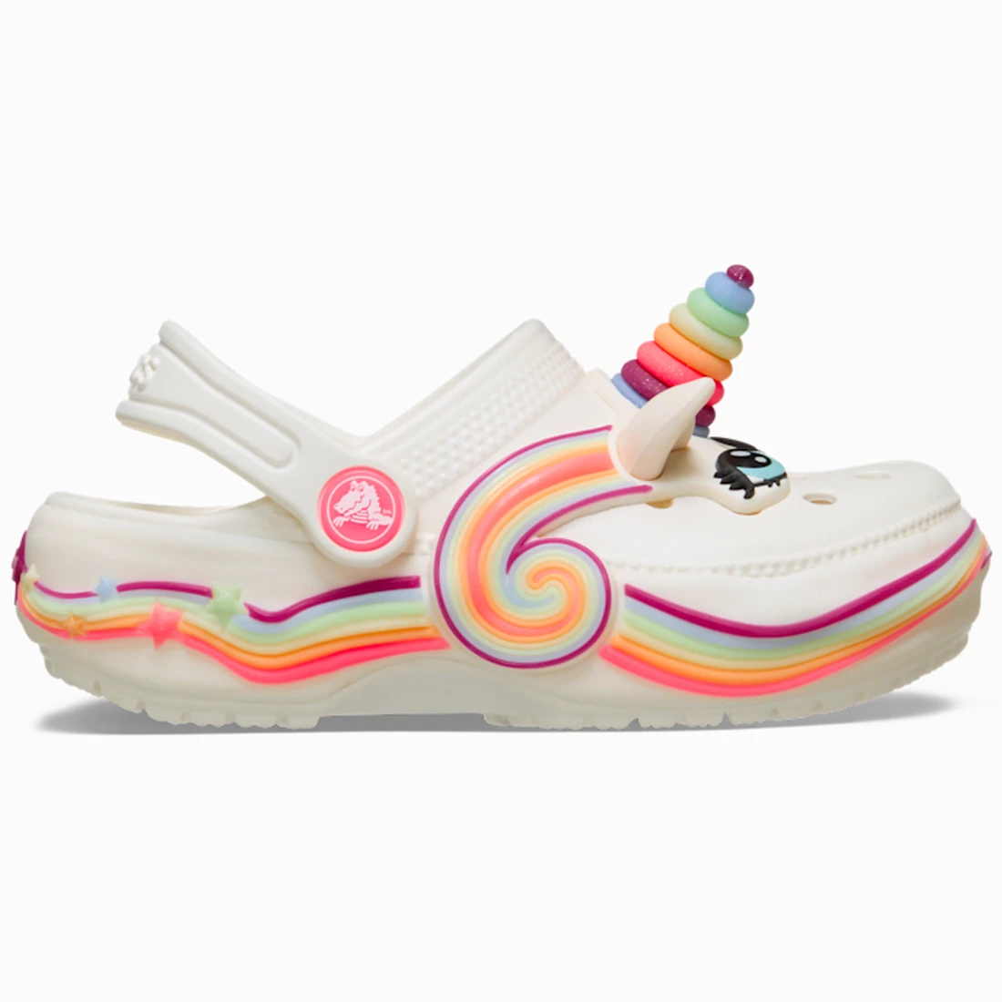 크록스 클래식 아이엠 유니콘 라이트 클로그 토들러 초크 212508-0WV