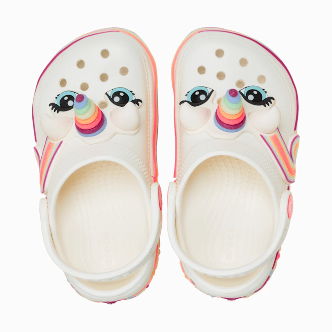 크록스 클래식 아이엠 유니콘 라이트 클로그 토들러 초크 212508-0WV