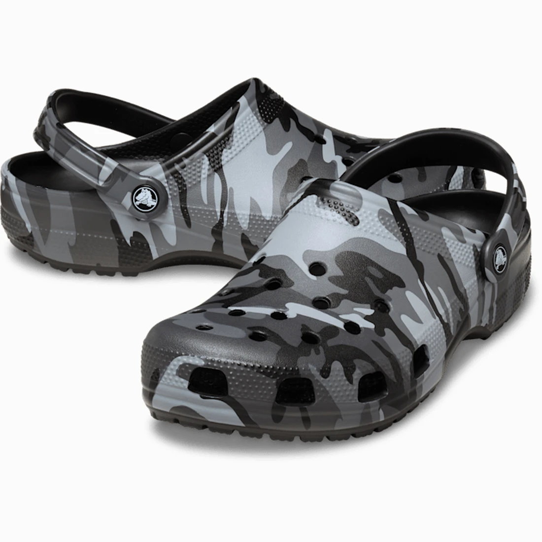 크록스 클래식 카무플라주 클로그 블랙 / 슬레이트 그레이 211936-0DD