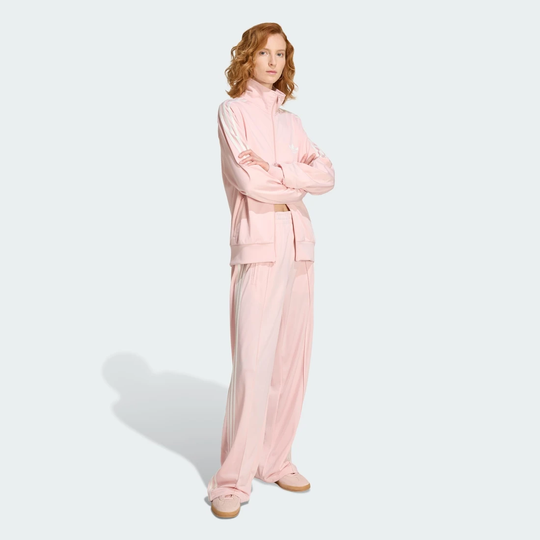 아디다스 FB 루즈 핏 트랙 팬츠 샌디 핑크 - KR 사이즈 우먼스 KU8130