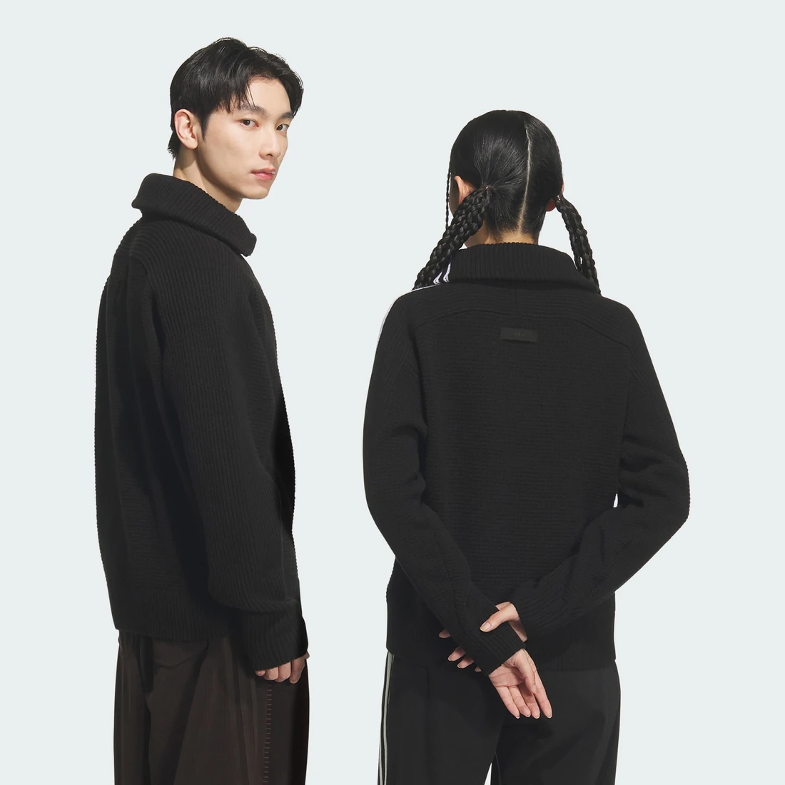 아디다스 프리미엄 3-스트라이프 니트웨어 스웨트셔츠 KS5340