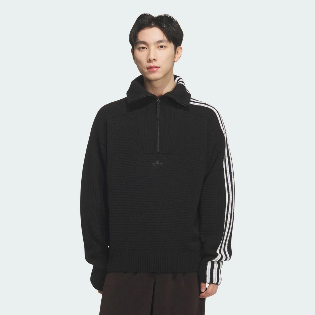아디다스 프리미엄 3-스트라이프 니트웨어 스웨트셔츠 KS5340