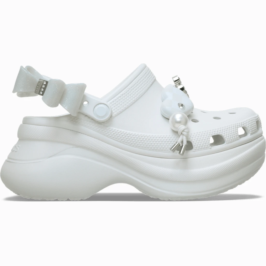 크록스 베이 글리치 글램 클로그 문라이트 213632-1NK