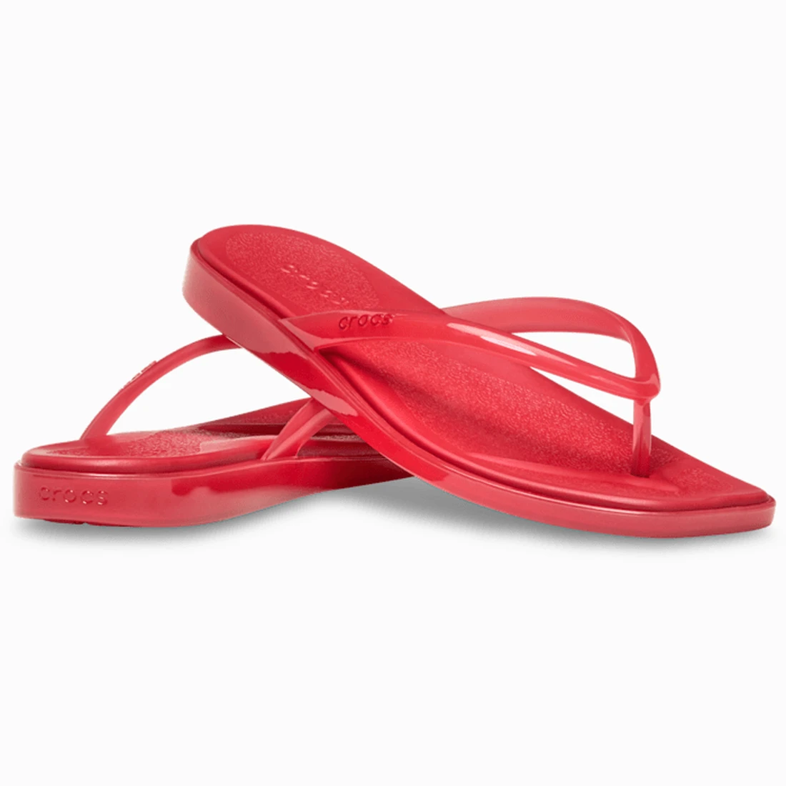 크록스 마이애미 젤리 플립 코트 레드 젤리 212866-7DJ