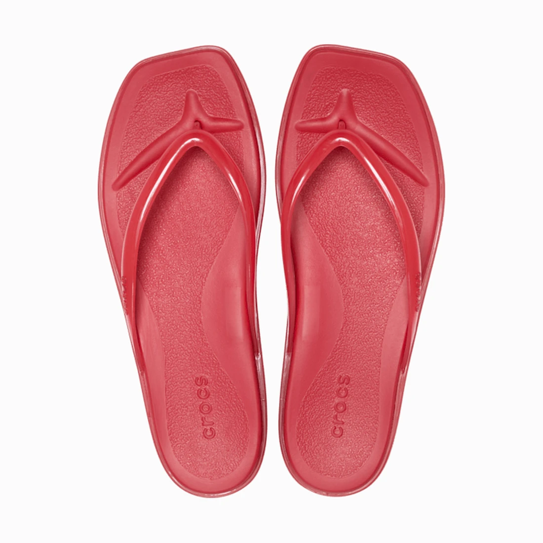 크록스 마이애미 젤리 플립 코트 레드 젤리 212866-7DJ