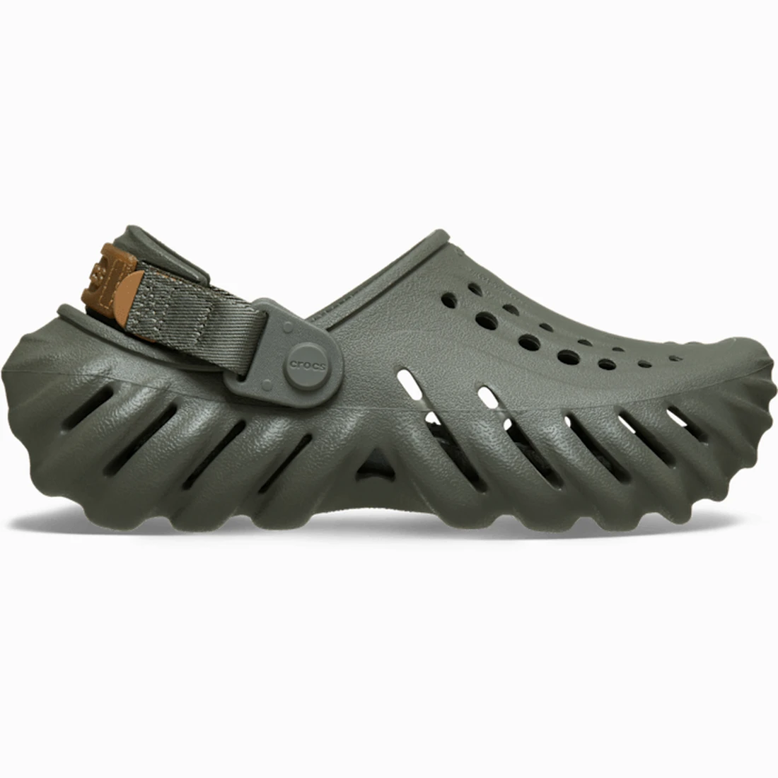 크록스 에코 검 탭 클로그 키즈 더스티 올리브 212541-3J5