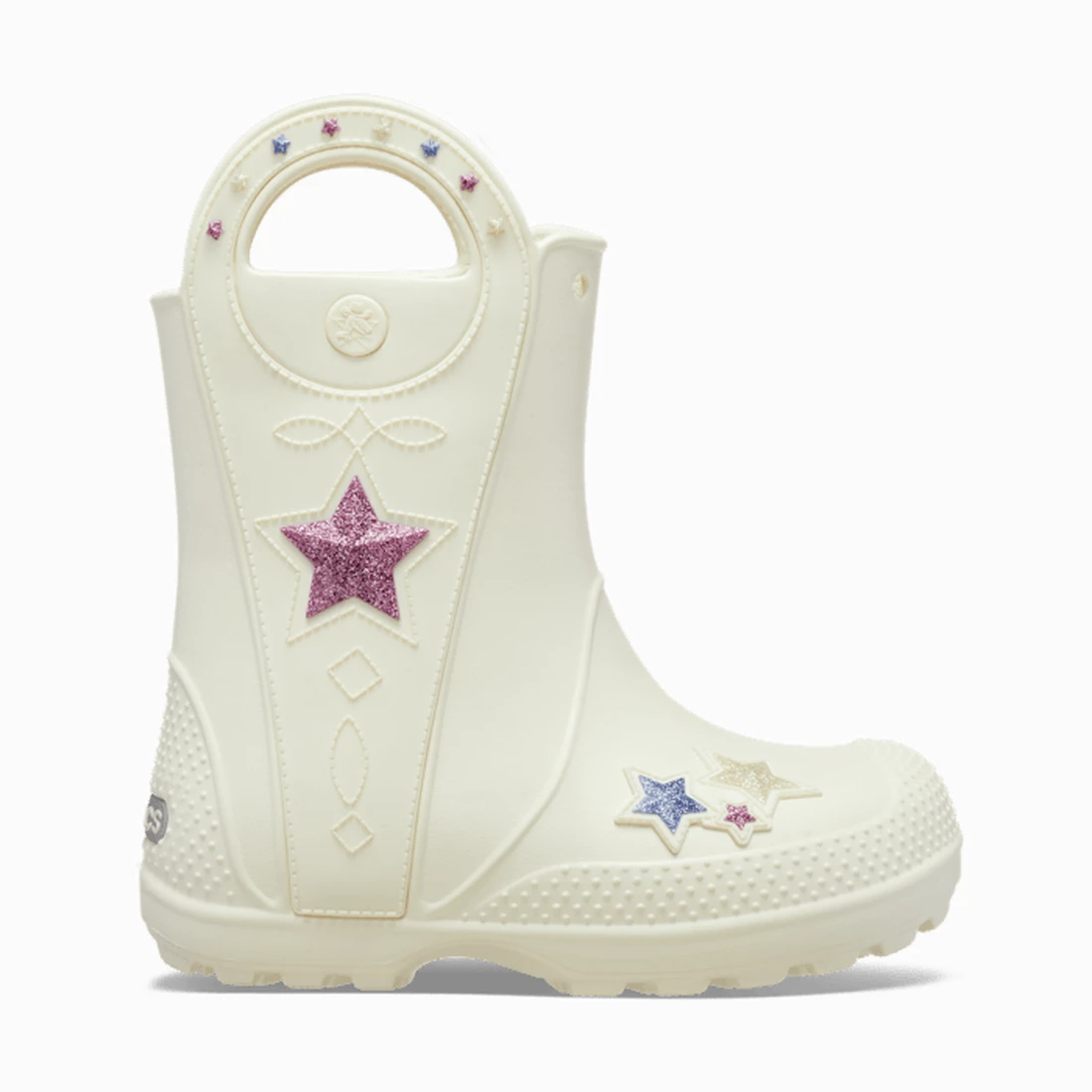 크록스 핸들 잇 웨스턴 메탈릭 부츠 키즈 서밋 화이트 212546-2MD