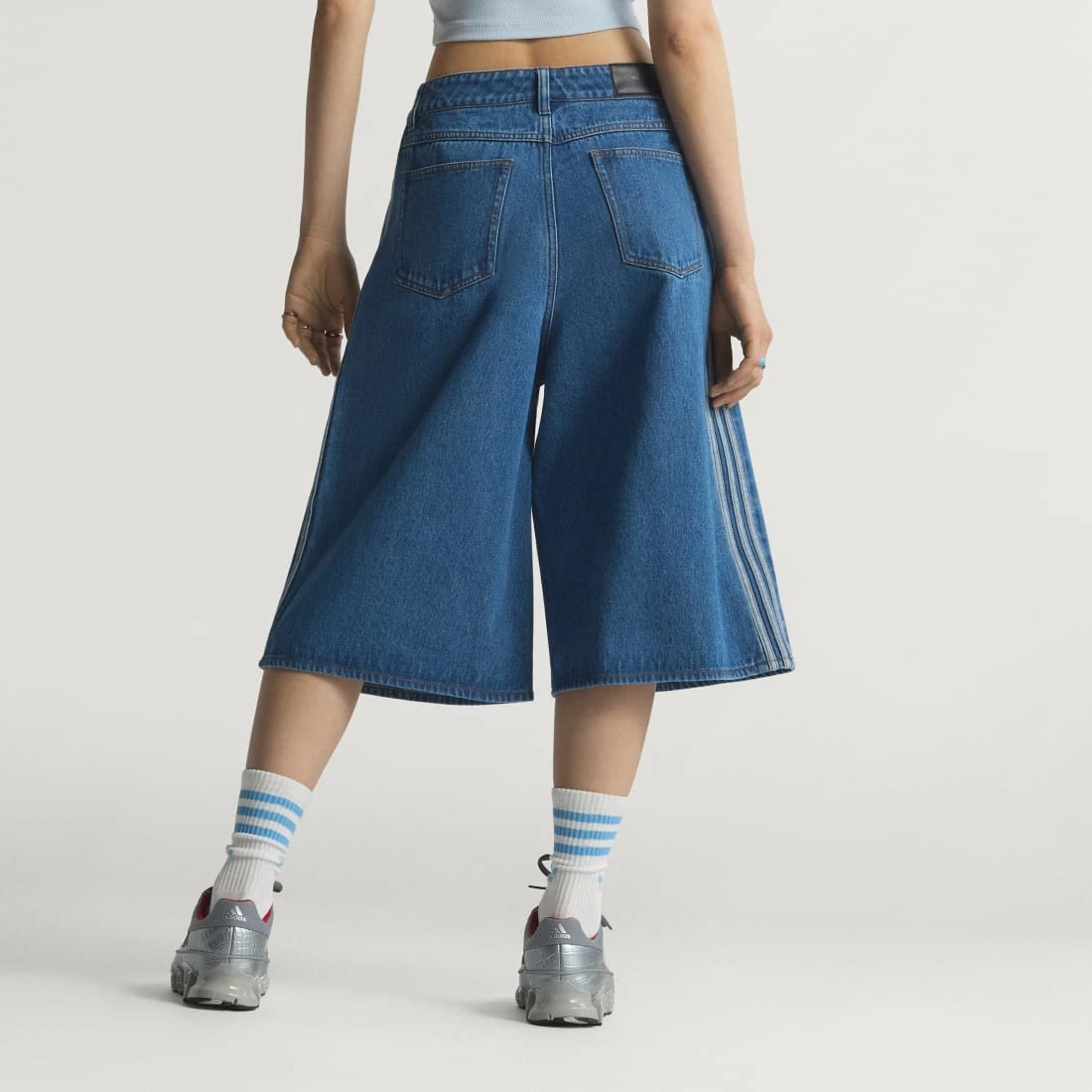 아디다스 오리지널스 파이어버드 데님 조츠 미디움 빈티지 데님 - US 사이즈 우먼스 KD2915