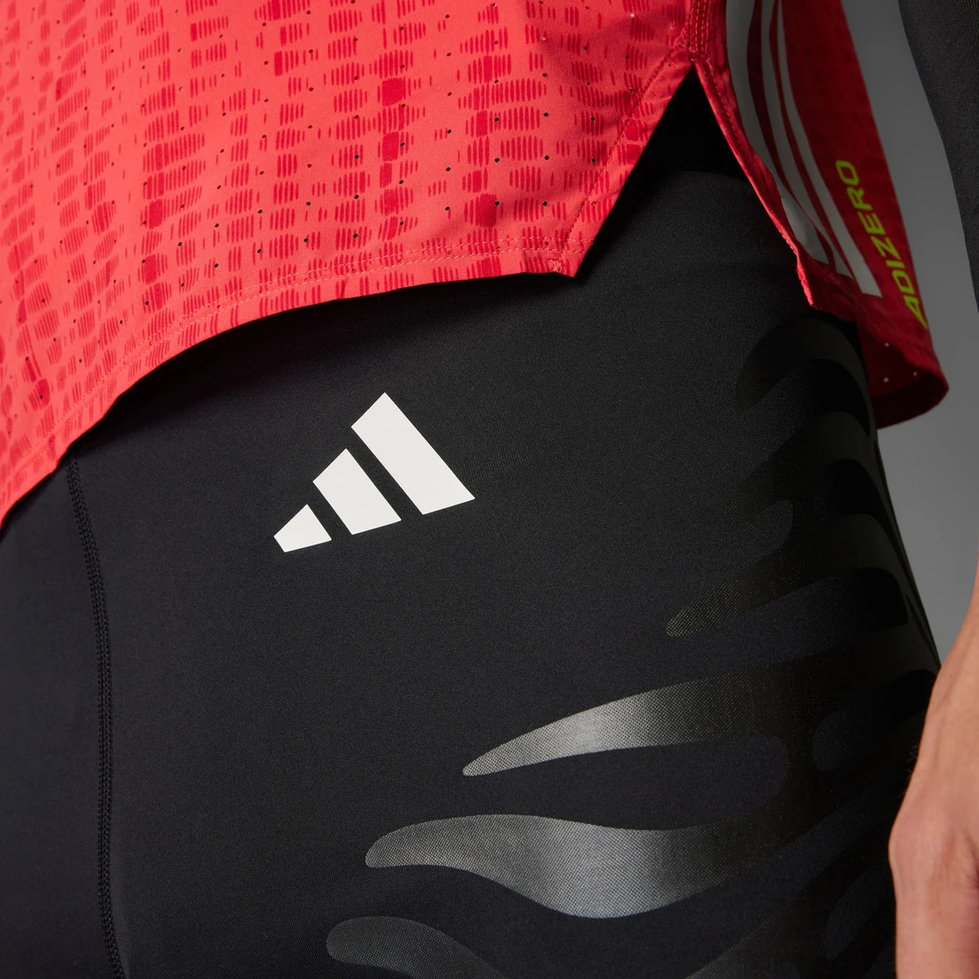 아디다스 아디제로 컨트롤 러닝 숏 레깅스 블랙 - KR 사이즈 IX8976