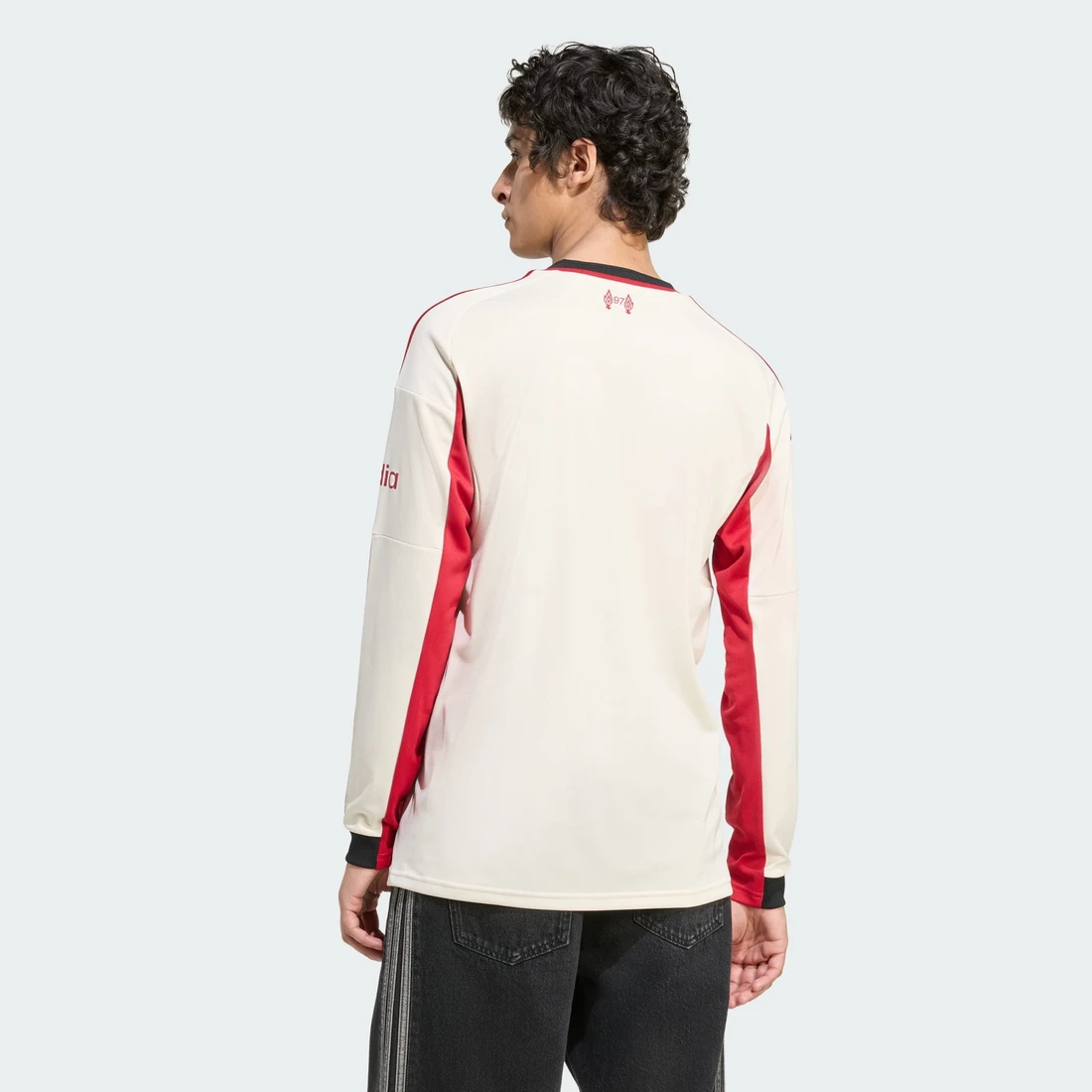 아디다스 리버풀 FC 2025/26 어웨이 롱슬리브 저지 원더 화이트 - KR 사이즈 (논 마킹 버전) JV6448