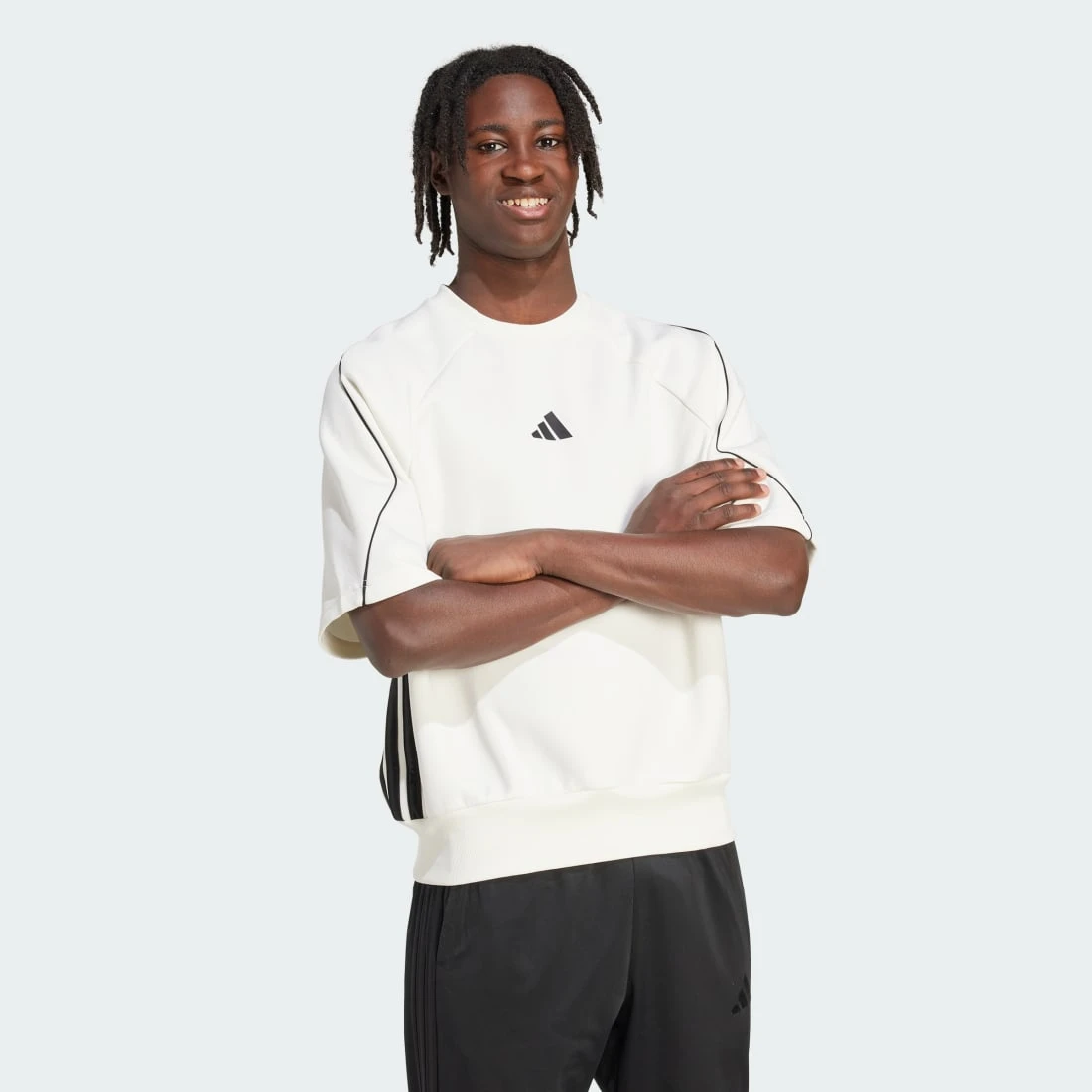 아디다스 스태디움 쇼트 슬리브 스웨트셔츠 JX5636