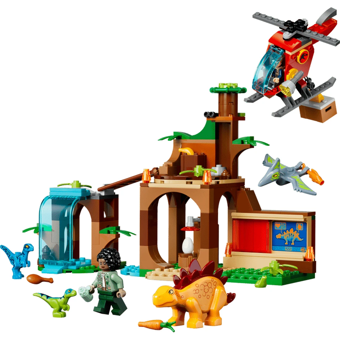 레고 벨로키랍로트, 스테고사우루스, 프테라노돈 구조 77981