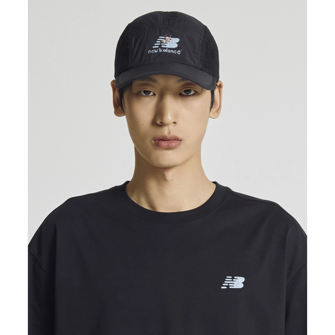 기안84 x 뉴발란스 살라고뛴다 컬러포인트 퍼포먼스 메쉬캡 블랙 NBGDGSA401-19