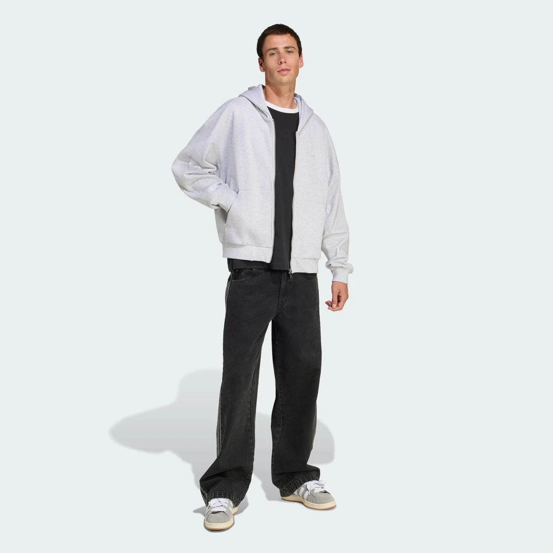 아디다스 프리미엄 에센셜 풀집 후디 JW1071