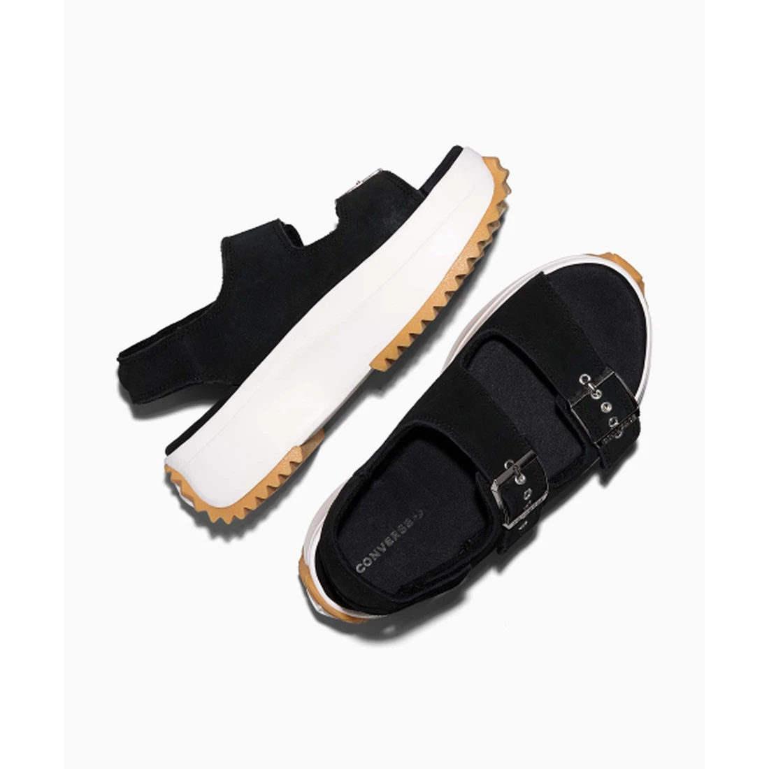 컨버스 런스타 샌들 스웨이드 블랙 A20649C