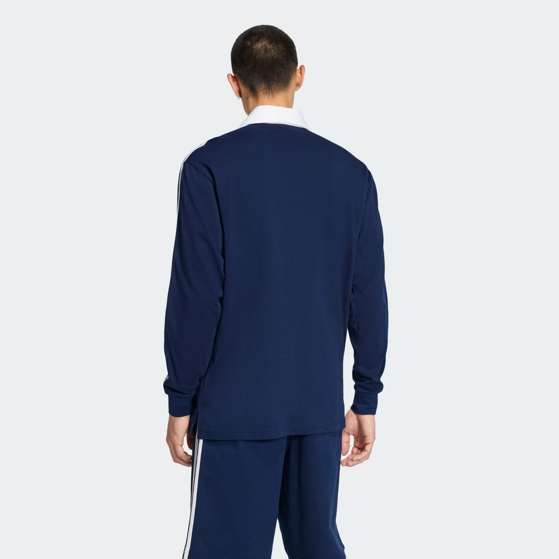 아디다스 삼선 럭비 롱슬리브 폴로 나이트 인디고 - KR 사이즈 KE3574