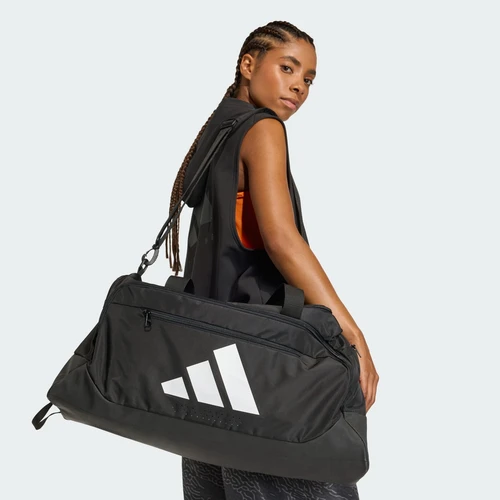 아디다스 트레이닝 디펜더 미디움 더플백 블랙 화이트