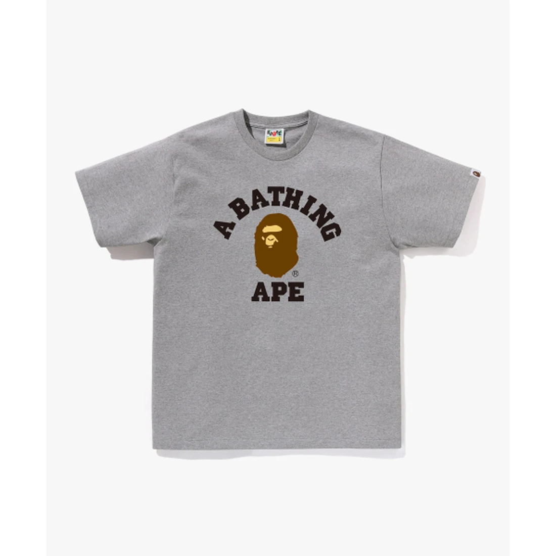 베이프 콜리지 티셔츠 M GRAY 001TEM301001MGRA