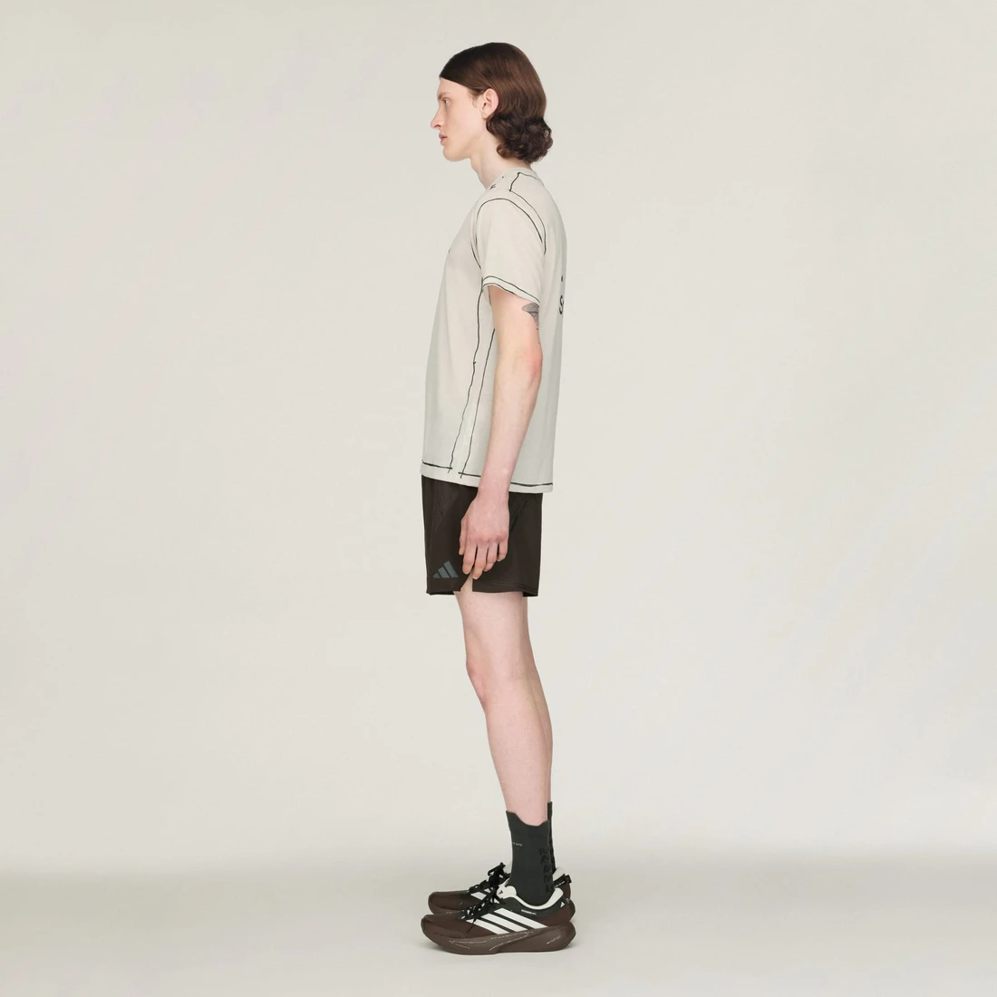 아디다스 x 송 포 더 뮤트 아디365 러닝 티셔츠 헤일로 아이보리 - KR 사이즈 KQ7840