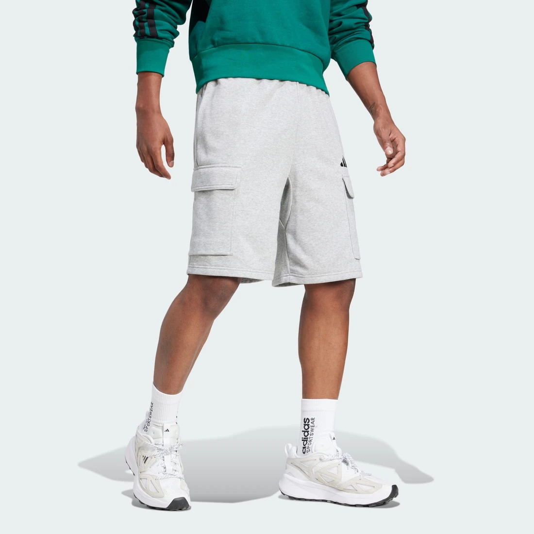 아디다스 ESSENTIALS FEEL COZY FRENCH TERRY CARGO 쇼츠 JE6290