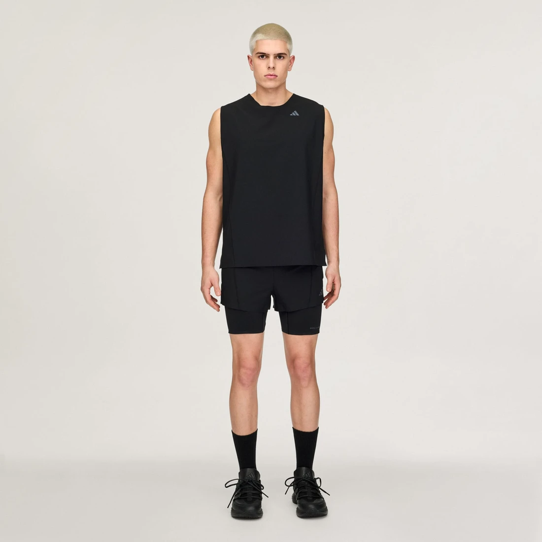 아디다스 x 엔타이어 스튜디오 D4T 트레이닝 투인원 쇼츠 블랙 - KR 사이즈 KD3625