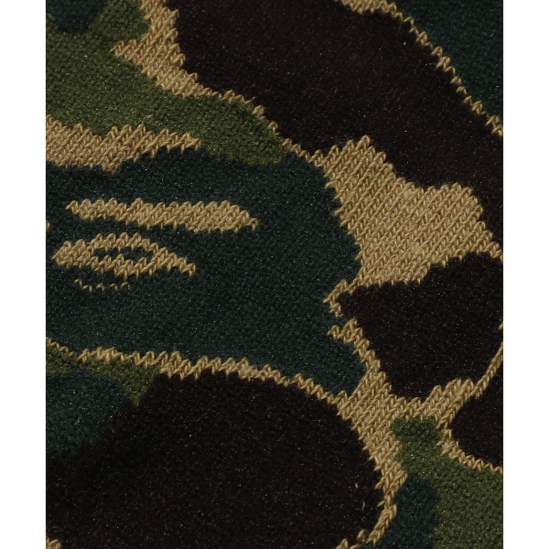 베이프 ABC 카모 자카드 양말 M GREEN 001SOM301001MGRN