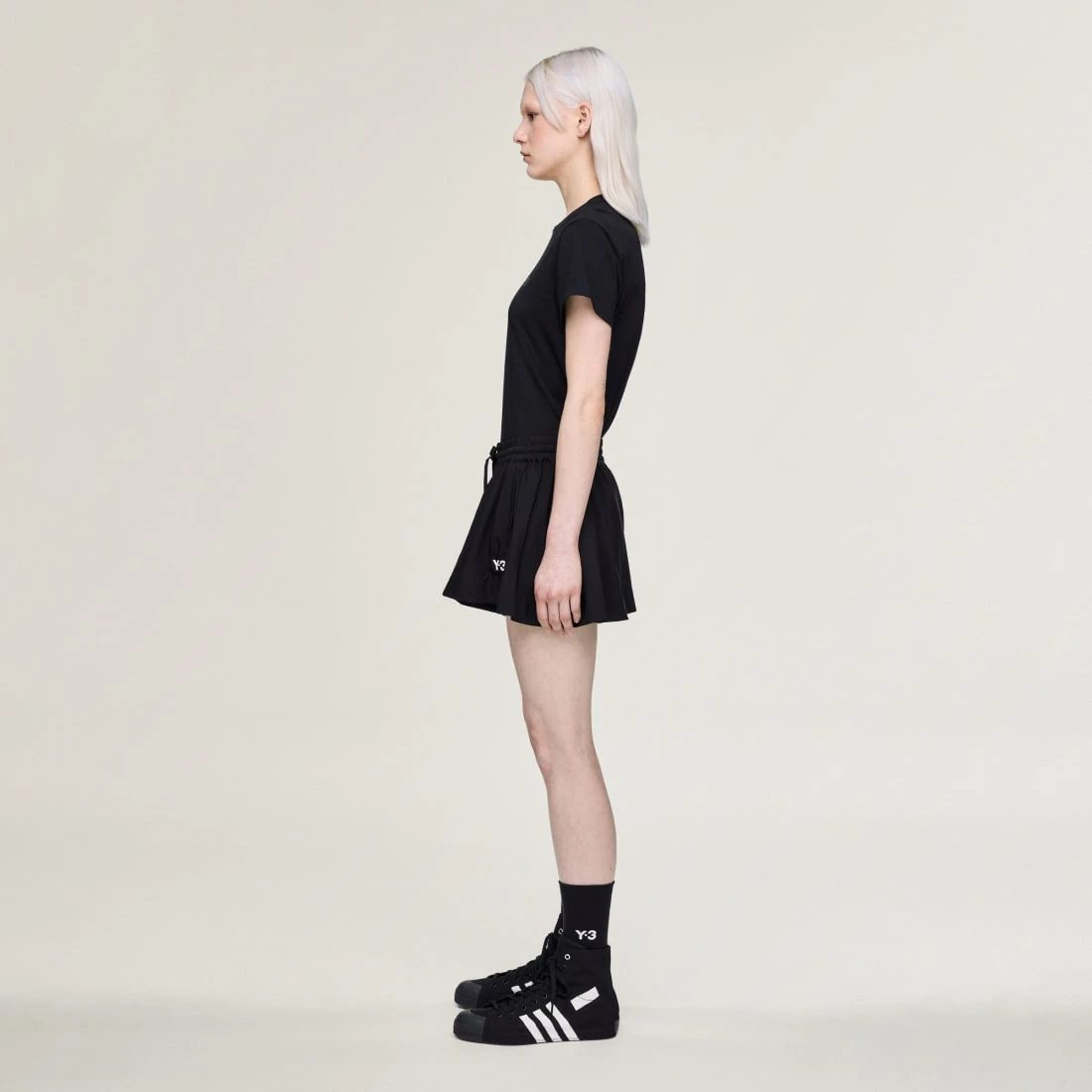 Y-3 테니스 쇼츠 블랙 우먼스 KG3565