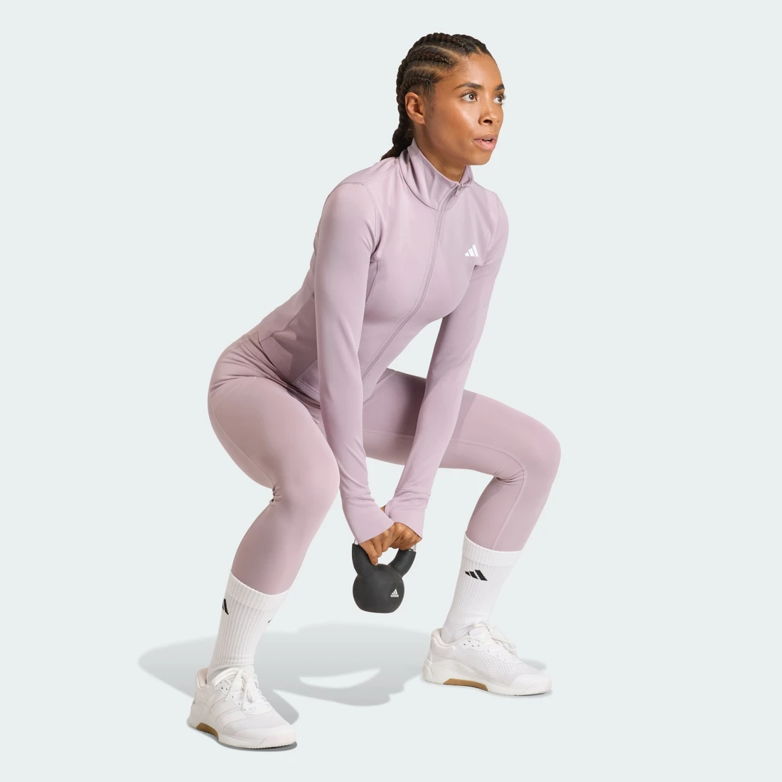 아디다스 옵티메 에센셜 풀 집 재킷 KF8551