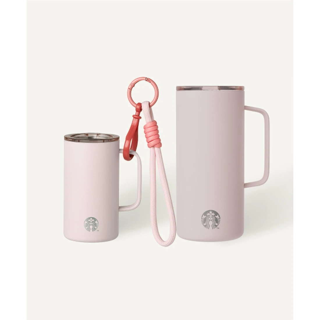 스타벅스 [탱크 듀오] 핑크 미니 & 핑크 503ml 1004417
