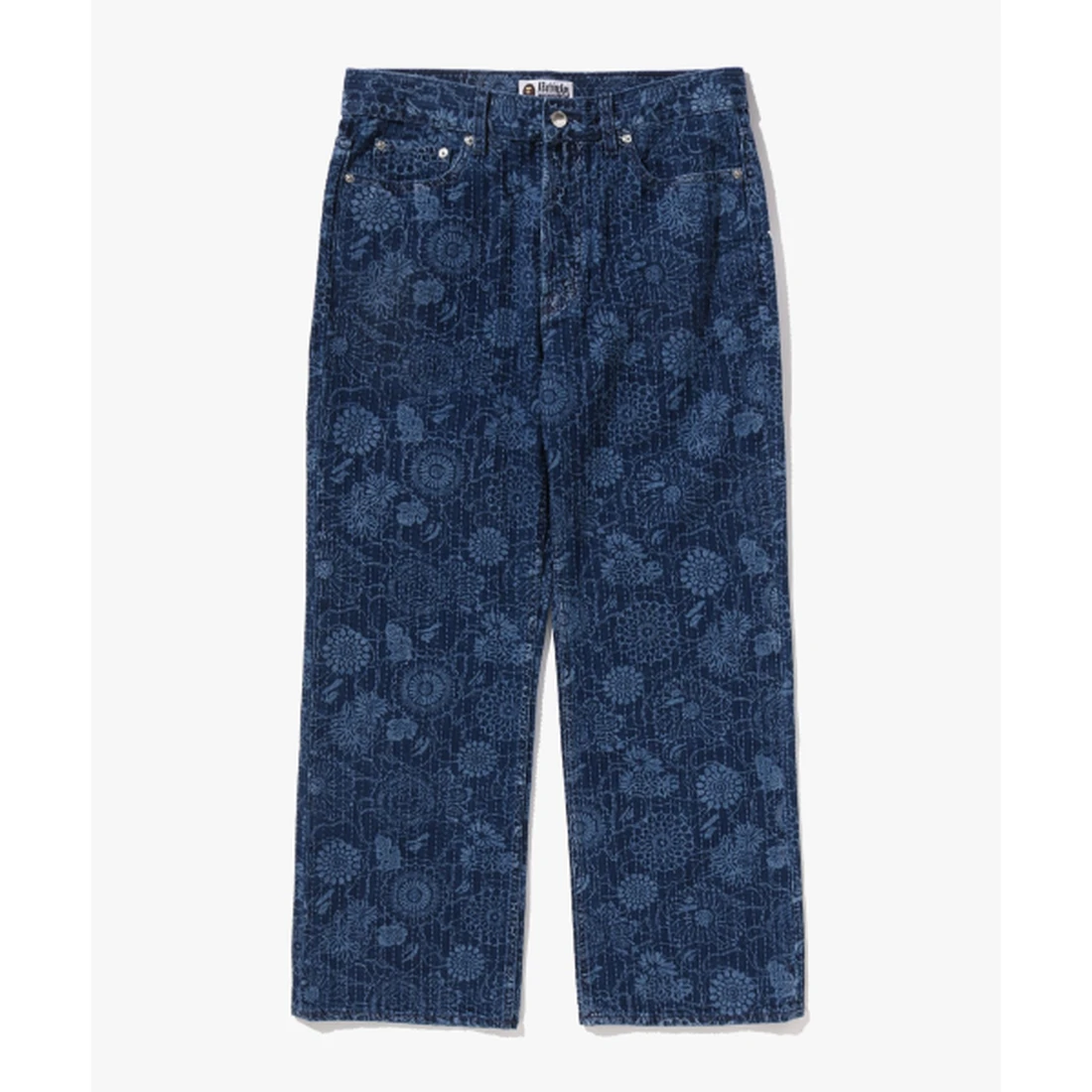 베이프 재패니즈 인디고 아트 카모 릴렉스드 핏 데님 팬츠 M INDIGO 001DPM301303MING