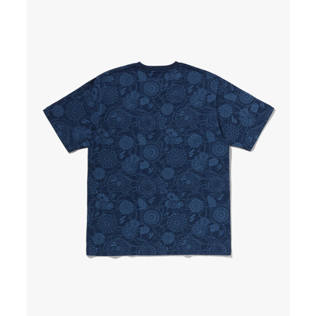 베이프 재패니즈 인디고 아트 카모 콜리지 레귤러 핏 티셔츠 M INDIGO 001CSM301305MING