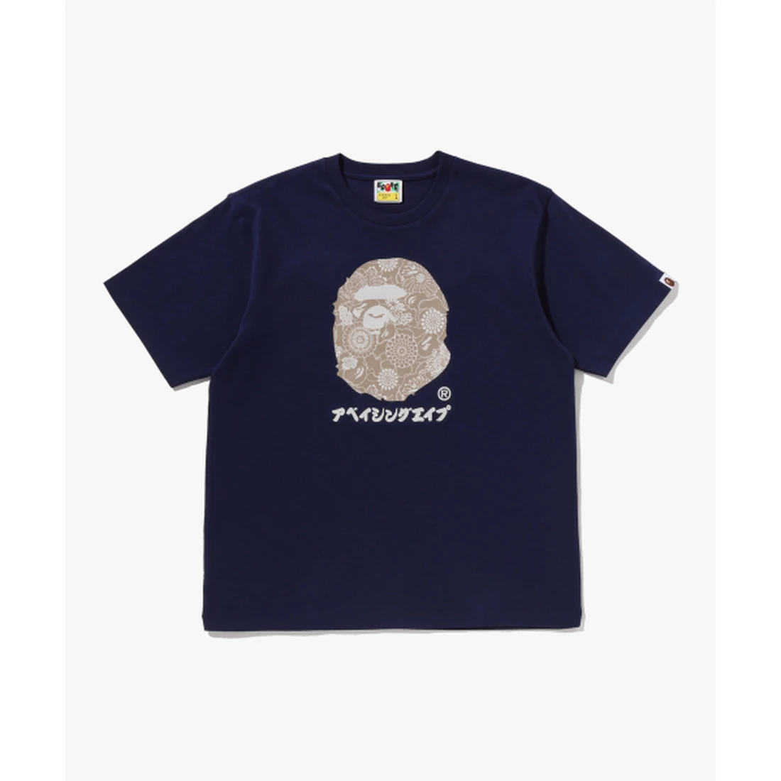 베이프 재패니즈 인디고 아트 카모 BY BATHING APE 티셔츠 M NAVY 001TEM301345MNVY