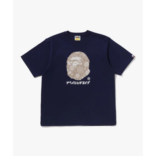 베이프 재패니즈 인디고 아트 카모 BY BATHING APE 티셔츠 M NAVY