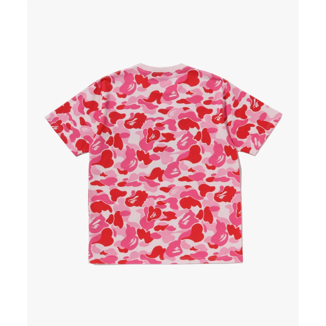 베이프 ABC 카모 콜리지 티셔츠 M PINK 001CSM301011MPNK