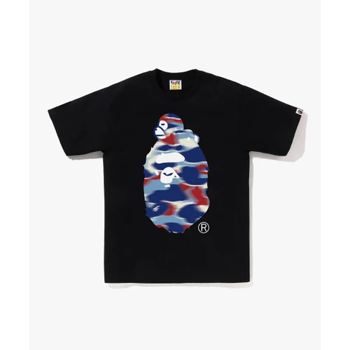 베이프 스크린 카모 마일로 온 빅 에이프 티셔츠 M BLACK/BLUE