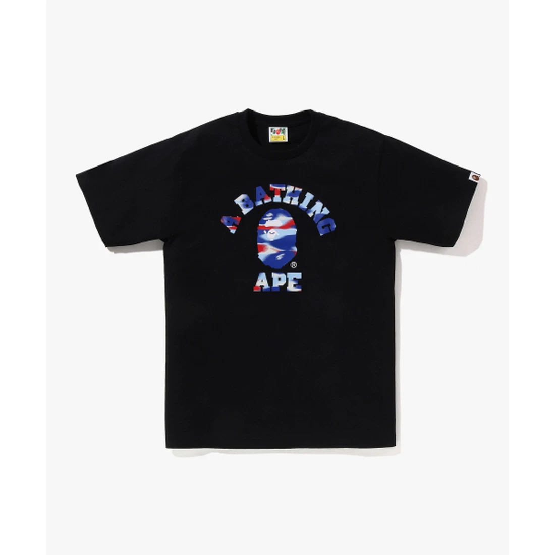 베이프 스크린 카모 콜리지 티셔츠 M BLACK/BLUE 001TEM301038MBK9