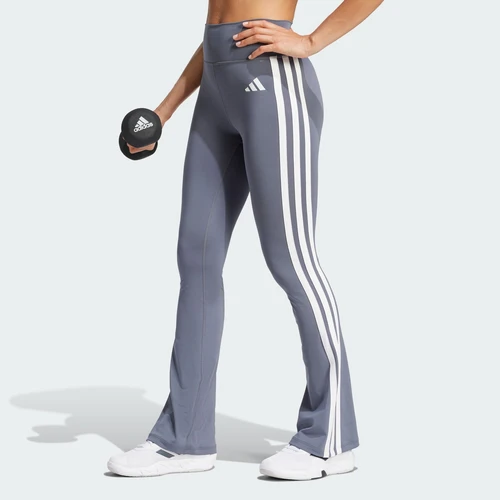 아디다스 옵티메 에센셜 3-스트라이프 플레어드 레깅스