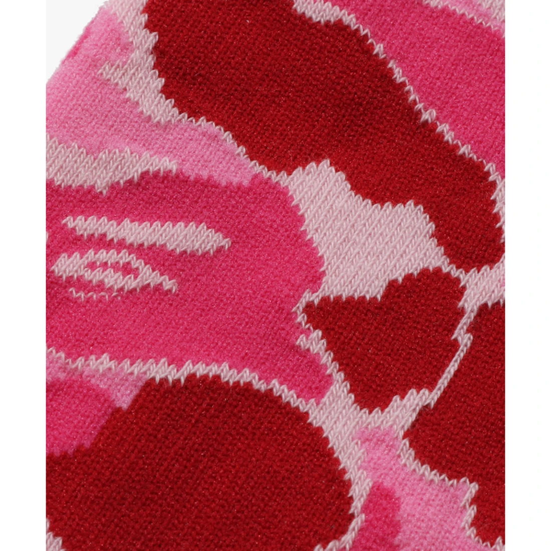 베이프 ABC 카모 자카드 양말 M PINK 001SOM301001MPNK