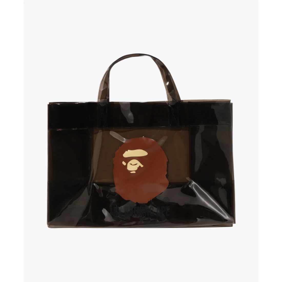 베이프 에이프 헤드 클리어 백 M BLACK 001BAM301007MBLK