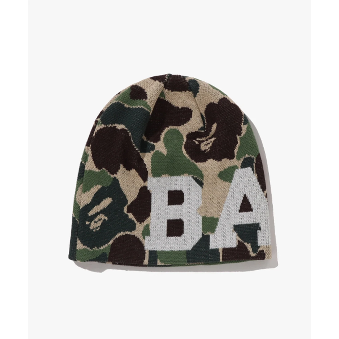 베이프 ABC 카모 니트 캡 M GREEN 001HTM301002MGRN