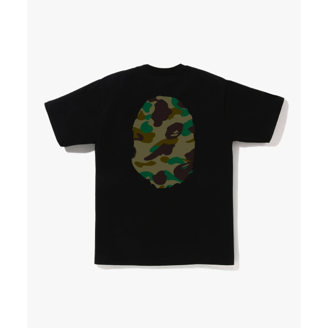 베이프 퍼스트 카모 빅 에이프 헤드 티셔츠 M BLACK/GREEN 001TEM301015MBK0