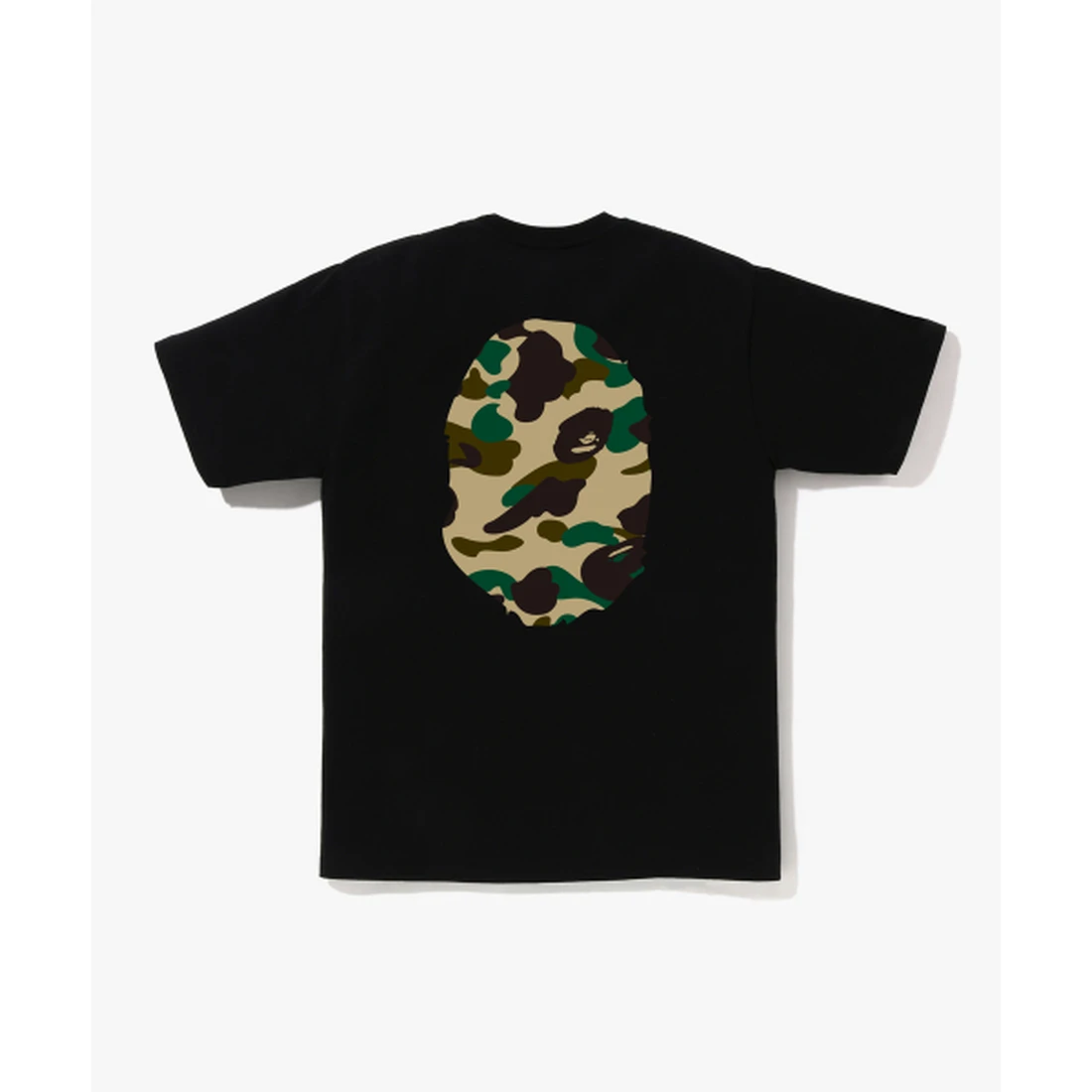 베이프 퍼스트 카모 빅 에이프 헤드 티셔츠 M BLACK/YELLOW 001TEM301015MBKD