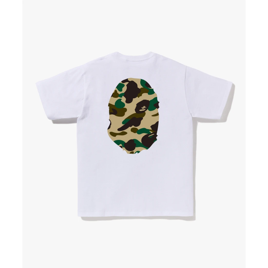 베이프 퍼스트 카모 빅 에이프 헤드 티셔츠 M WHITE/YELLOW 001TEM301015MWHD