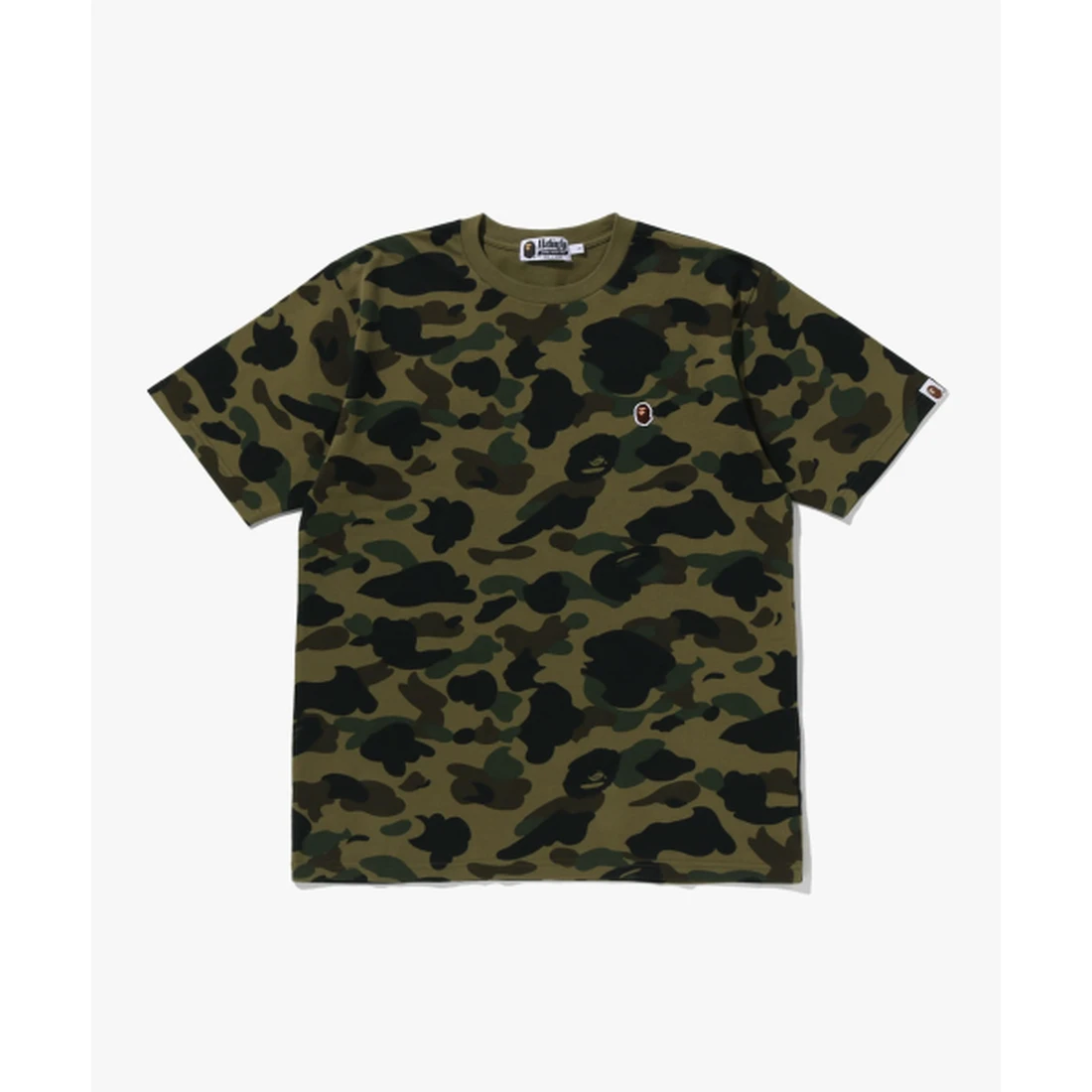 베이프 퍼스트 카모 원 포인트 티셔츠 M GREEN 001CSM301010MGRN