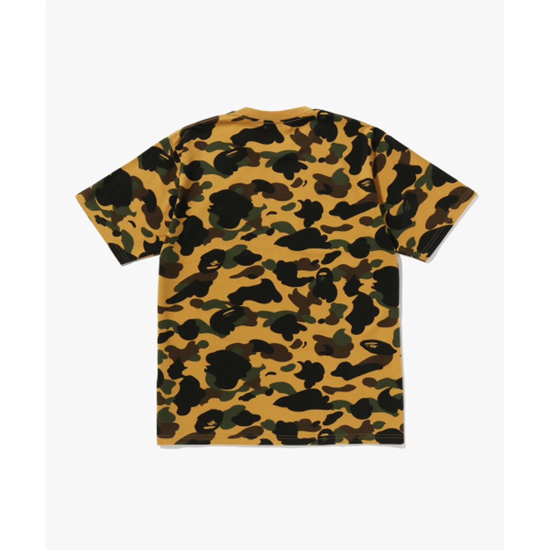 베이프 퍼스트 카모 원 포인트 티셔츠 M YELLOW 001CSM301010MYEL