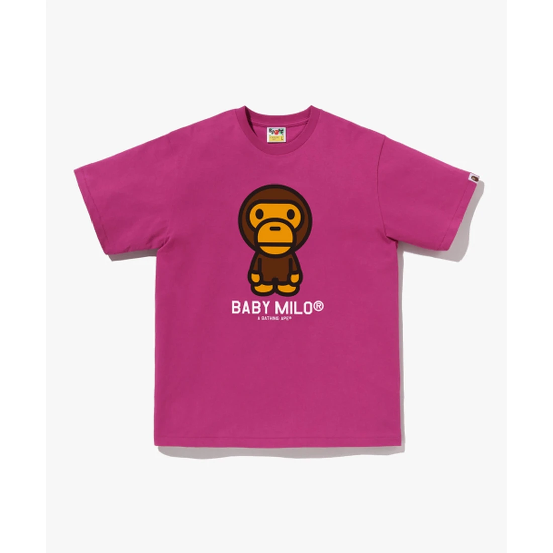 베이프 베이비 마일로 티셔츠 M PINK 002TEM301001MPNK