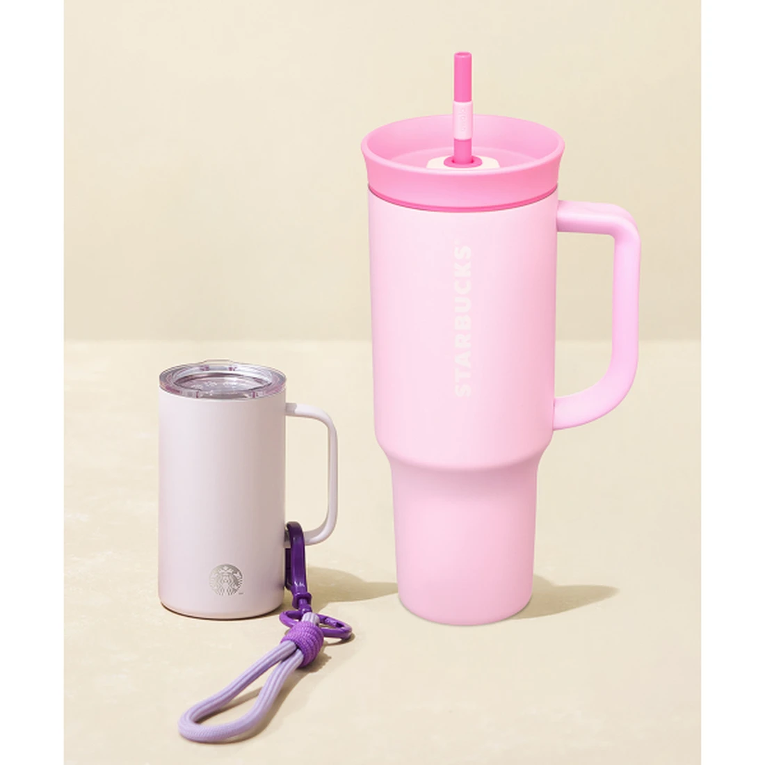 스타벅스 [빅&미니] 라벤더 미니 & 하트풀 오왈라 콜드컵 1185ml 1004423