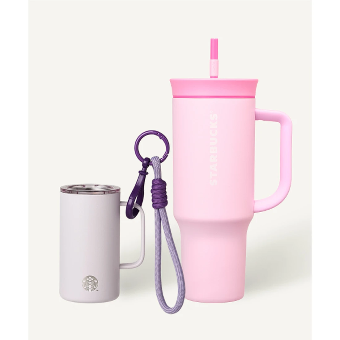 스타벅스 [빅&미니] 라벤더 미니 & 하트풀 오왈라 콜드컵 1185ml 1004423