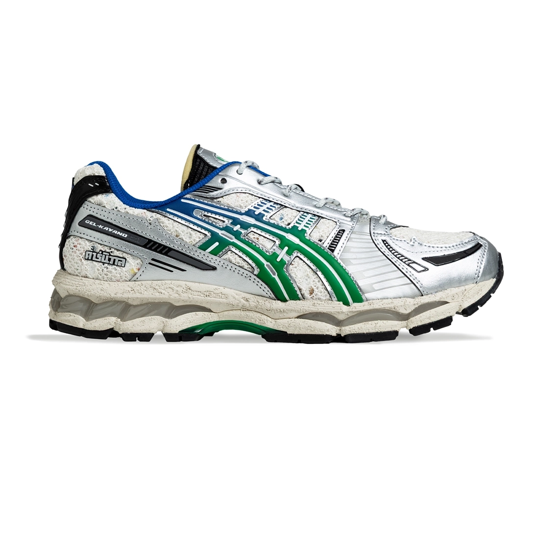 카니발 x 아식스 젤 카야노 12.1 크림 그린 바질 1203A916-100